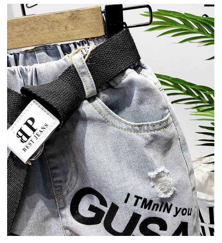 Fashion Toddler Boy Jeans Short Pants Hole Shorts Summer Kids Children Casual Shorts Trousers 2-6Years 240701