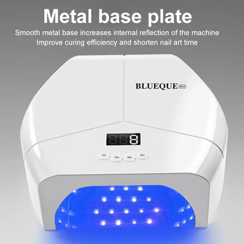 268W Power 57LEDs UV Lamp Dryer Machine for Nails Professional Gel Polish Drying Lamp With Four Timer Function for Manicure 240701