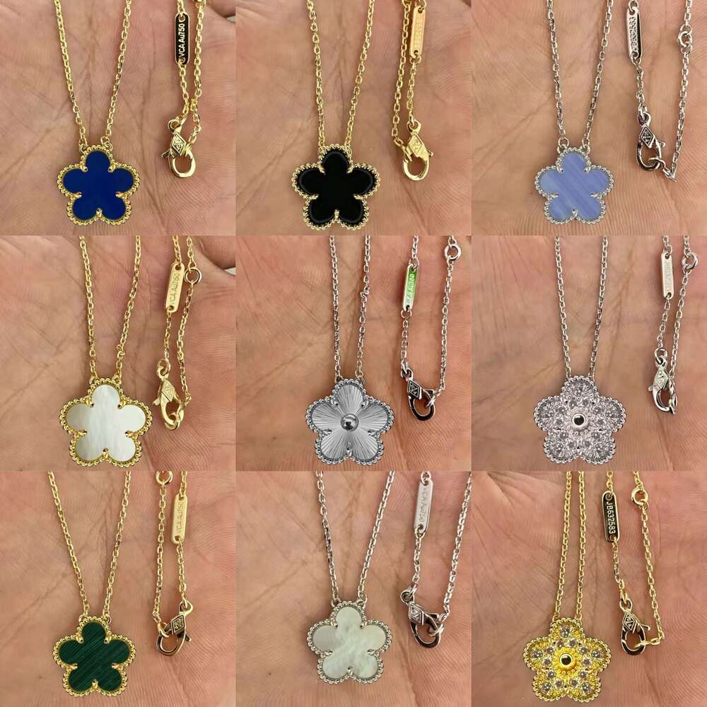 Colliers de pendentif de mode Bijoux de fleurs simples Chaîne de haute qualité Gold Silver 20 Couleur Select Luxury Classic Trend Charm Femme Des