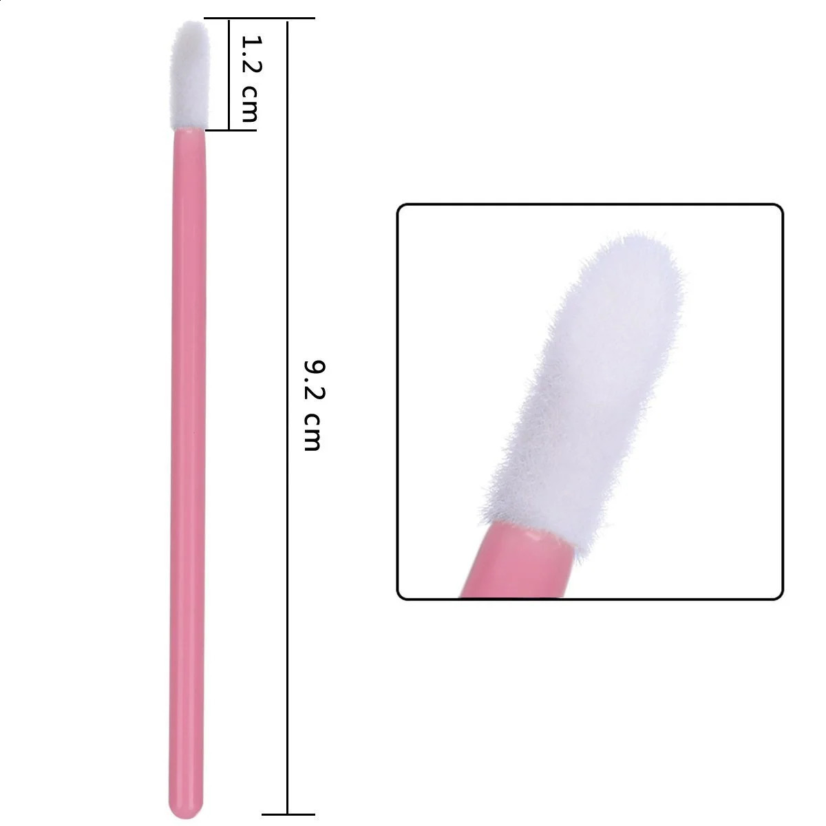 100pcs Disposable Makeup Lip Brush Lipstick Mascara Wands Applicators Eyelash Eyeshadow Lip Gloss Brushes Cosmetic Tools 240701