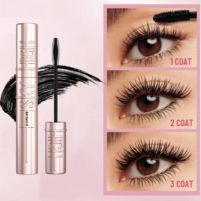 Eyelashes Lengthening Mascara Waterproof Thick Thin Long Lasting Curling Silky Lash Eyelashes Extension Mascara Cream Eye Makeup 240701