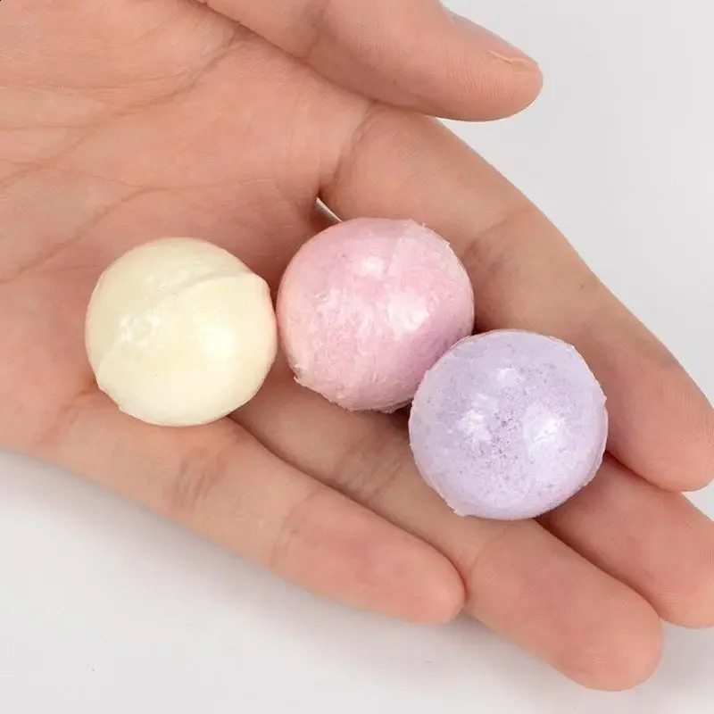 5pcs Bath Salts Ball Handmade Essential Oil Bath Salt Soap Bubble Shower Bombs Ball Body Cleaner Stress Relief Spa 240701