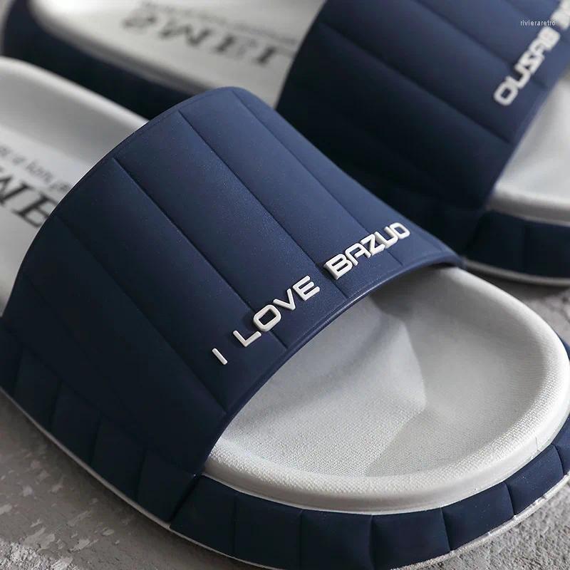 Slippers Men Beach Man Bathroom Women Thick Platform Slides Flip p Outdoor Casual Summer Big Size 49