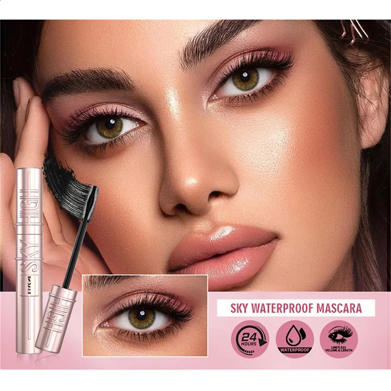 Eyelashes Lengthening Mascara Waterproof Thick Thin Long Lasting Curling Silky Lash Eyelashes Extension Mascara Cream Eye Makeup 240701