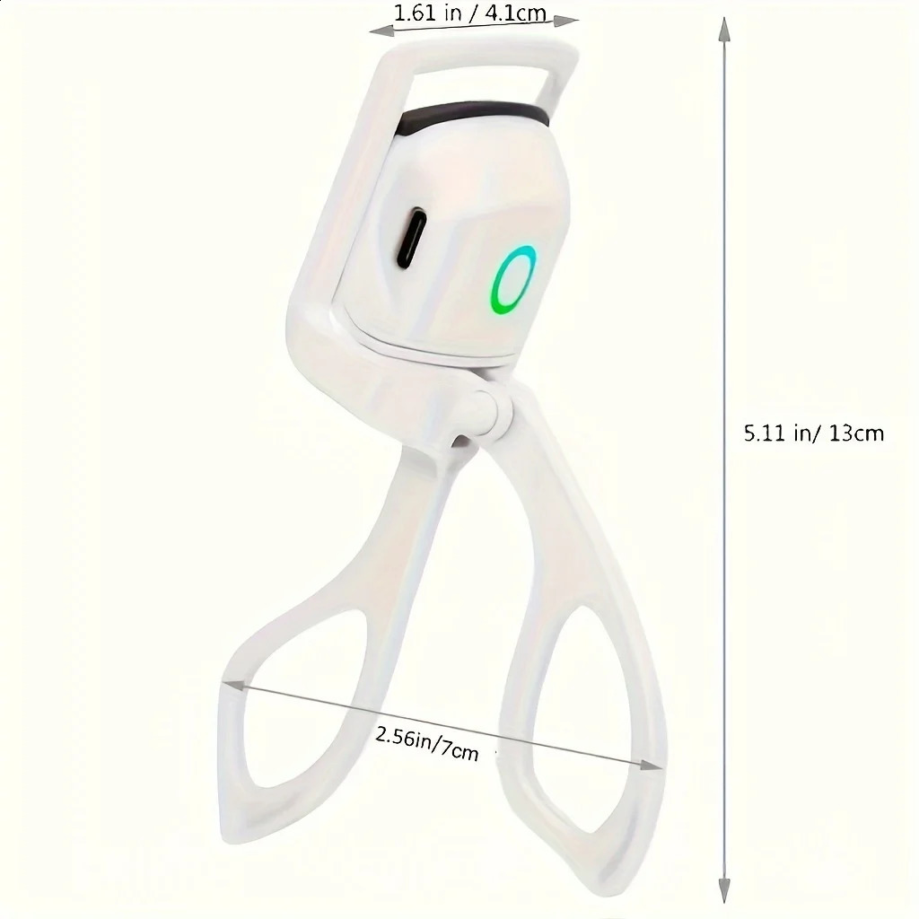Electric Heated Eyelash Curler Eyelashes Curls Thermal Eyelash Curler Temperature Control Charging Mini Long Lasting Makeup Tool 240701