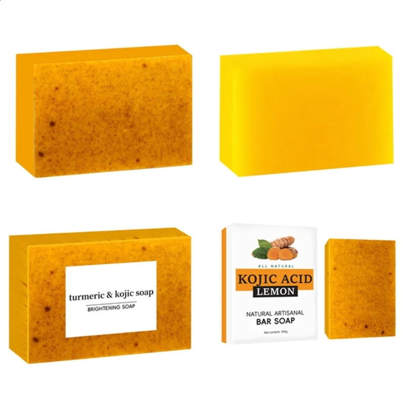 Turmeric Soap Bar for Face Body Tumeric Soap Smooth Skin Cleansing Natural Handmade Soap Skin Formula Soap For Women 240701