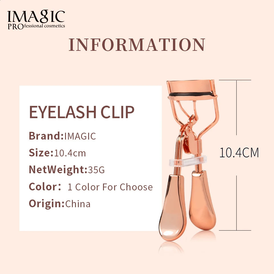 IMAGIC Professional Durable Curling And Shaping Portable Not Hurting Eyelashes Facial Beauty Eyelash Curler Eye Makeup Tool 240701