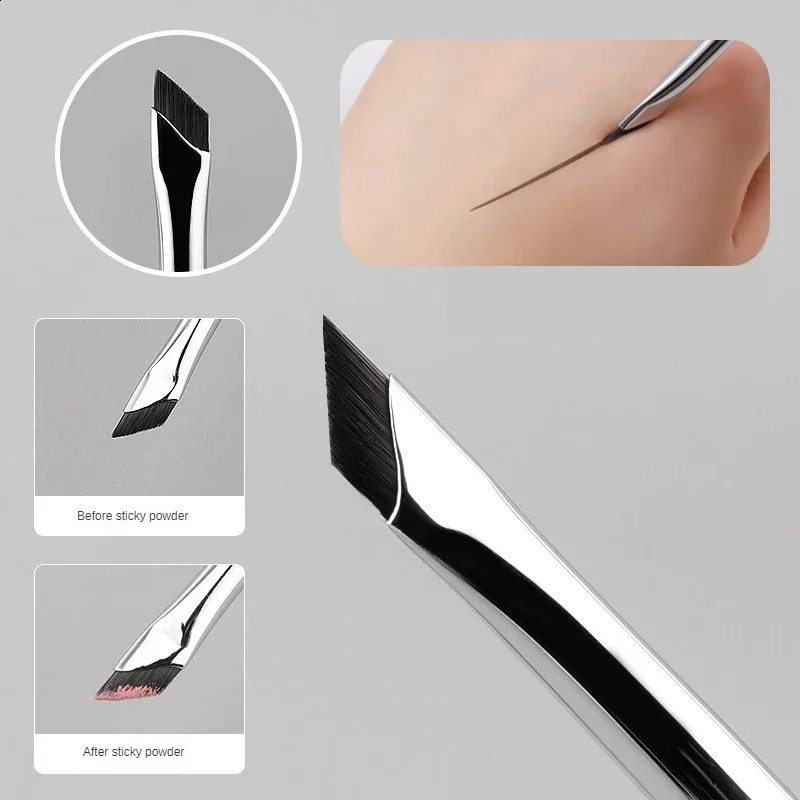 Upgrade Blade Eyeliner Brush Ultra Thin Fine Angle Flat Eyebrow Brush Liner Brow Place Makeup Brush Precise Detail Brush 240701