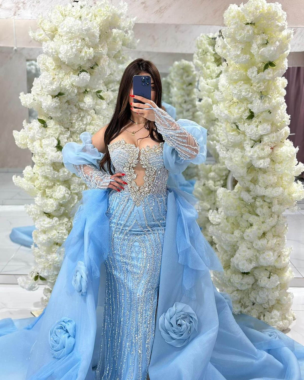 Dresses Crystal Prom Sequins Evening Gowns With Detachable Train Lace A E Princess Party Dress Vestidos De Noche