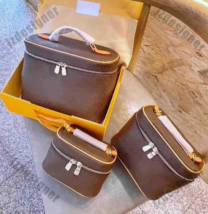 Lady Cosmetic Bags Fashion Makeup Bag Women Designers Handbag Travel Pouch Ladies Purses High Quality Organizador Toiletry Bag Zipper Shoulder Bag Lipstick Case