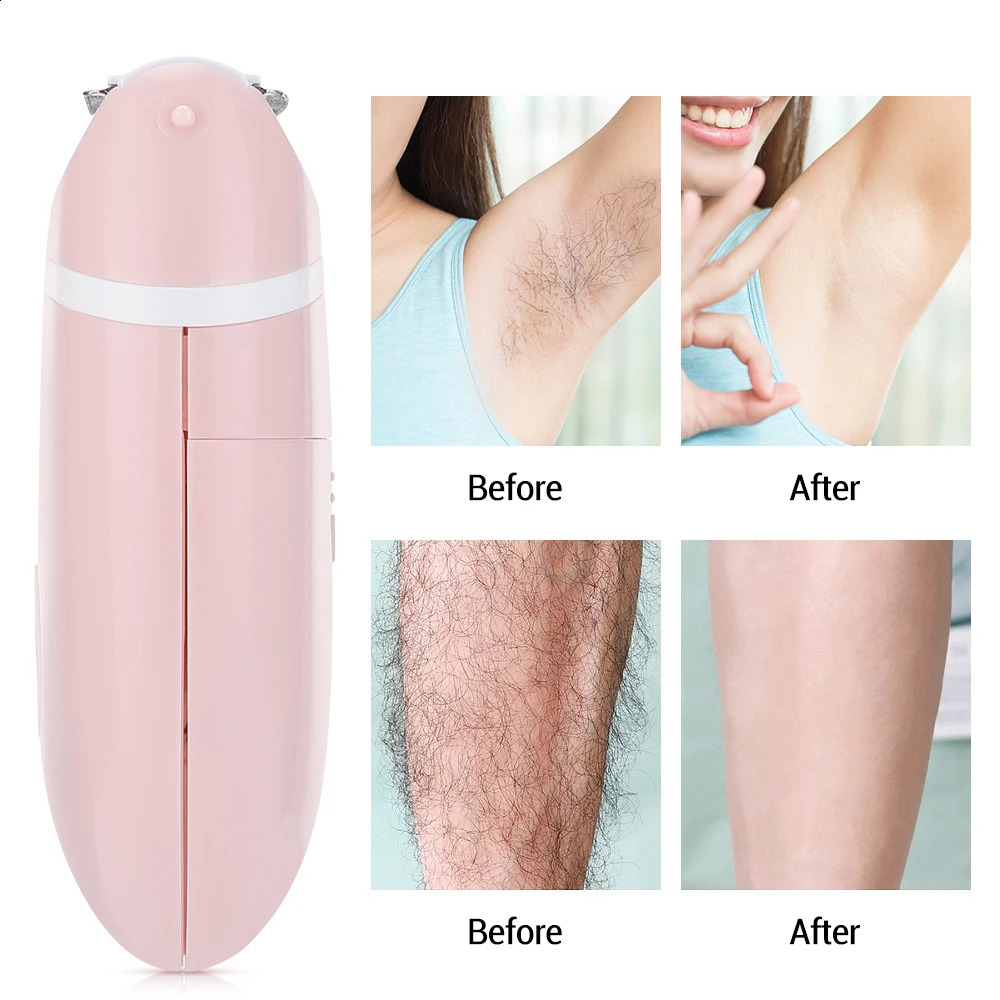Women Electric Epilator Shaver Bikini Underarm Leg Face Trimmer Body Depilador Safe Shaving Machine 240701