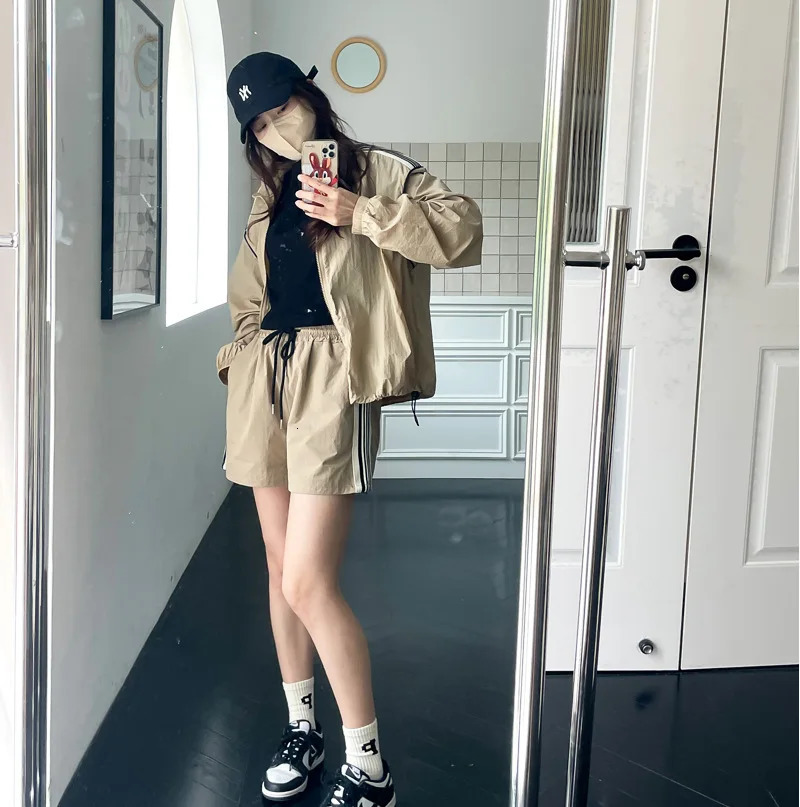 Parent-child outfit Summer outdoor clothing set for boys and girls sun protection two-piece set 240701