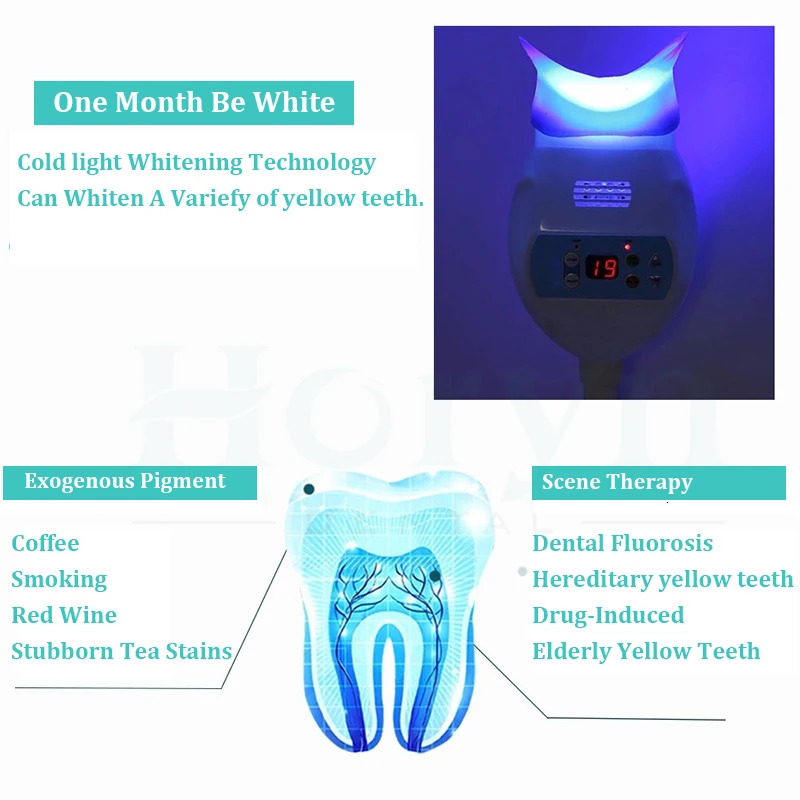 Dental Cold Teeth Whitening Light Lamp Accelerator 3color Device Bleaching Machine Led Tooth Dentistry Equipment 240618