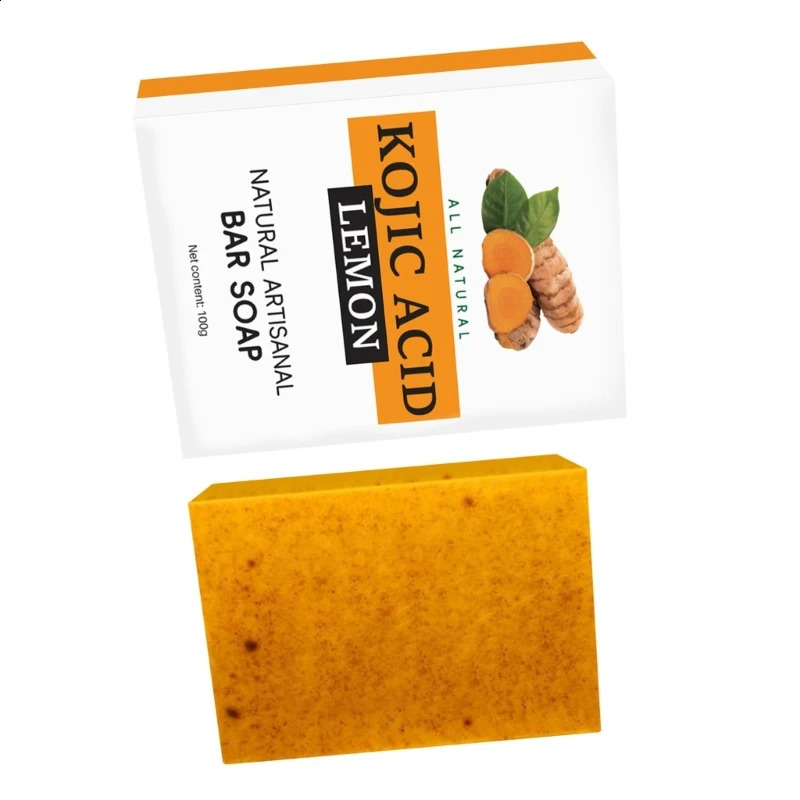 Turmeric Soap Bar for Face Body Tumeric Soap Smooth Skin Cleansing Natural Handmade Soap Skin Formula Soap For Women 240701