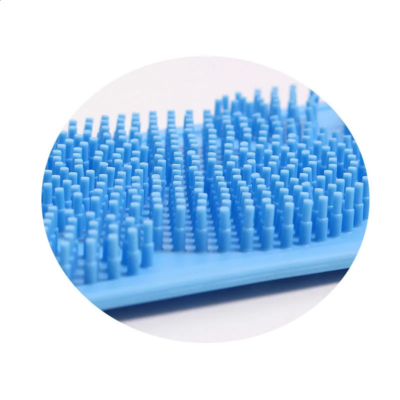 Body Sponge Silicone Bath Towels Scrubber Rubbing k Peeling Massage Shower Belt Extended Skin Clean Brushes 240701