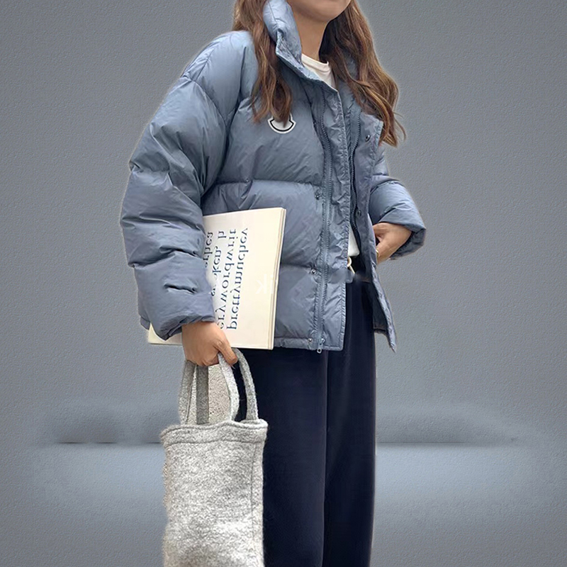 Men039s down jacket y jacket parka women039s classic casual coat thickened white down bread jacket