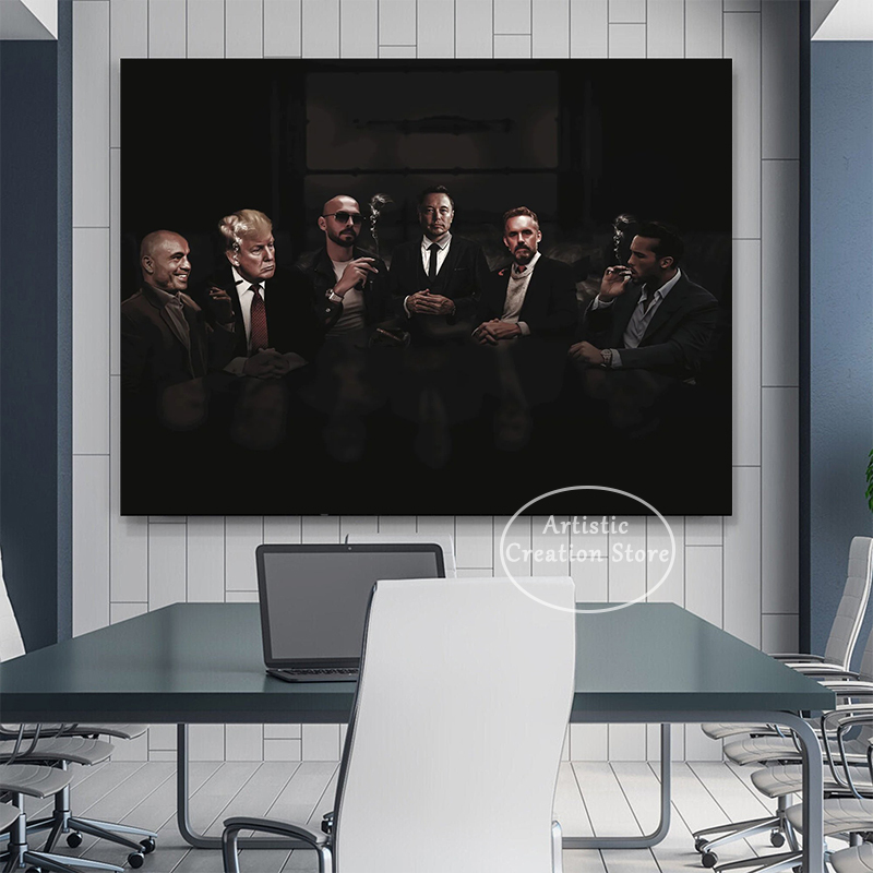 Celebrity Andrew Tate Tristan Trump Elon Musk Posters Canvas Painting Prints Pictures Wall Art Living Room Office Home Decor