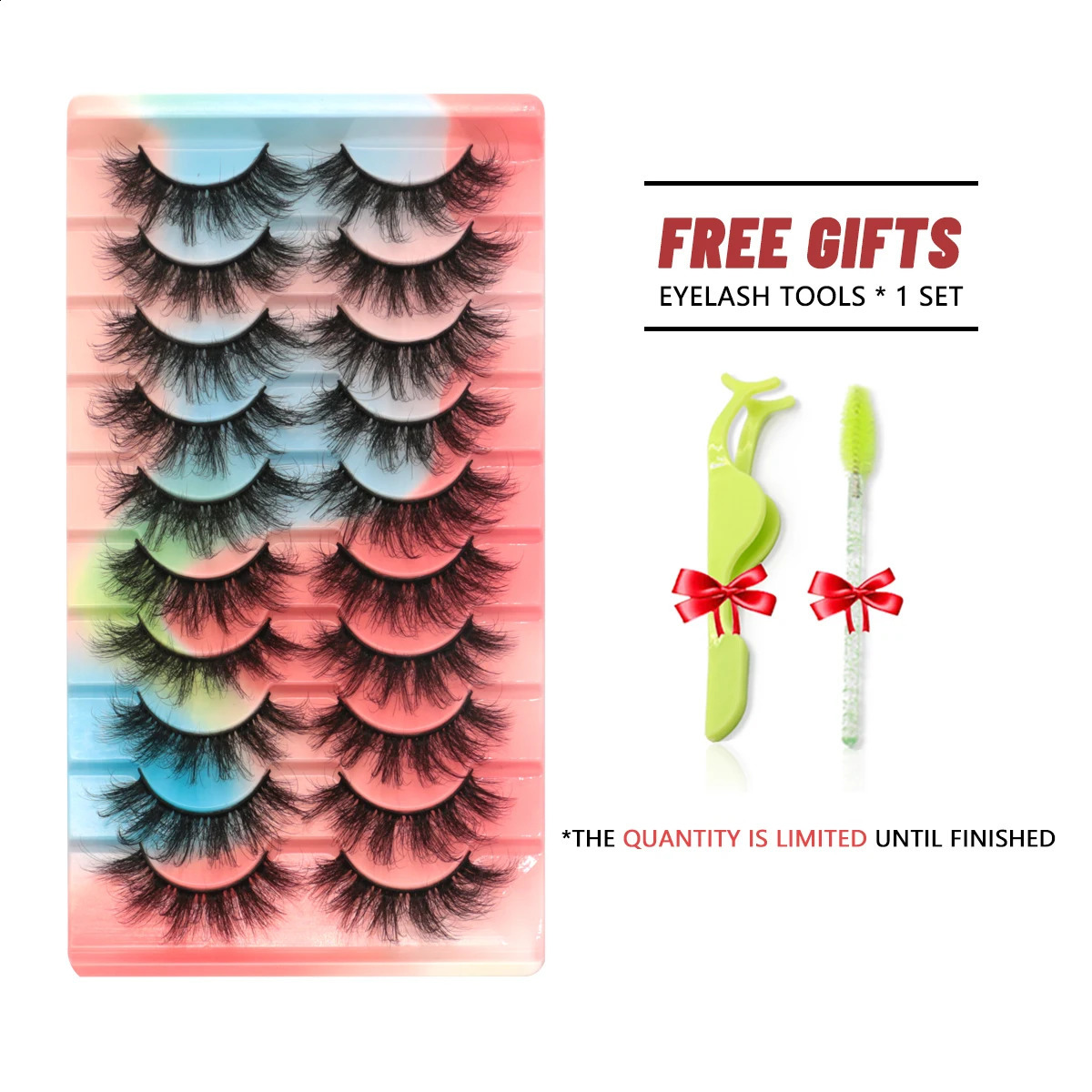 GROINNEYA Eyelashes 3D Mink Lashes Fluffy Soft Wispy Natural Cross Eyelash Extension Reusable Lashes Mink False Eyelashes Makeup 240701