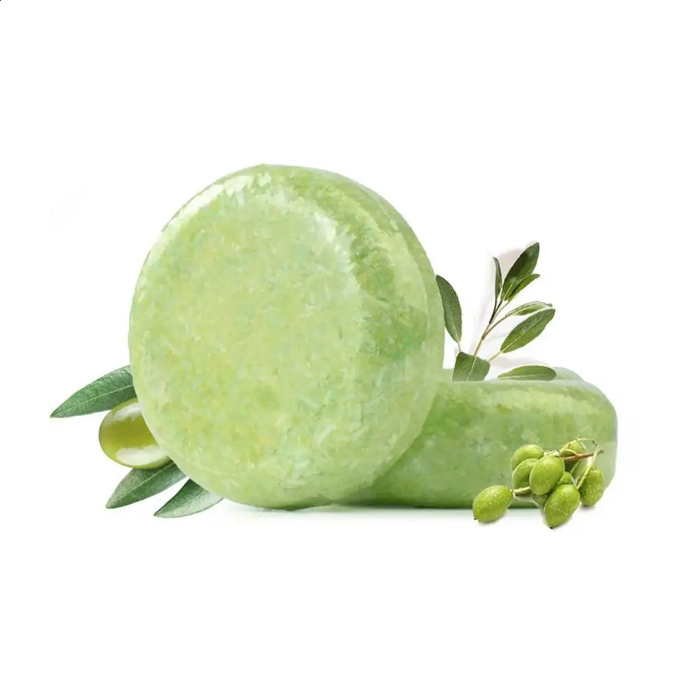 60g Handmade Tea Tree Soap ct Washing Hair Bar Hair Natural Solid Soap Plant Green Shampoo X8S8 240701