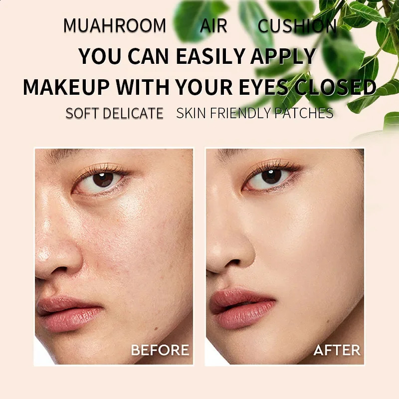 Surprised Foundation Mushroom Head Air Cushion CC Cream Waterproof Brighten Foundation Cream Women Base Makeup Face Korean 240701