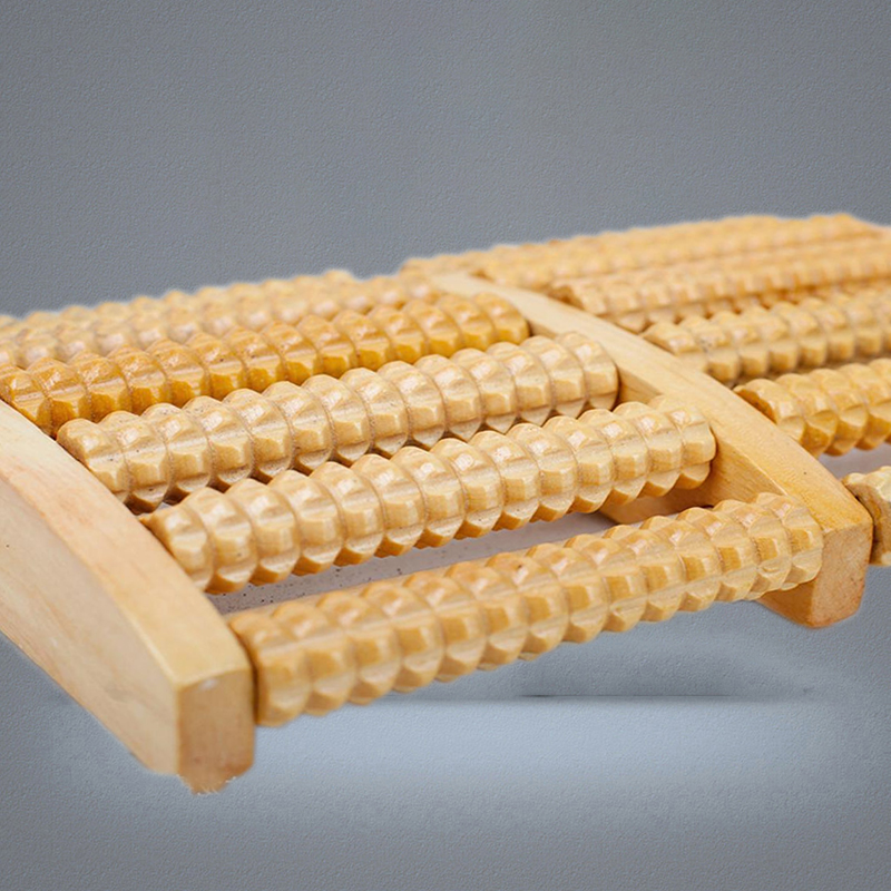 Wooden Foot Massage Roller Massage Feet Plantar Fasciitis Roller Reflexology Massager