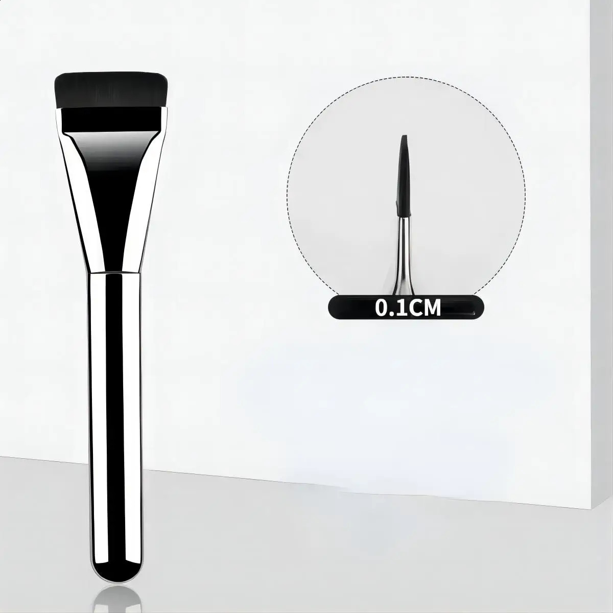 Flat-head Foundation Brush Ultra-thin Brush Head Traceless Gecomo Foundation Makeup Brush 240701
