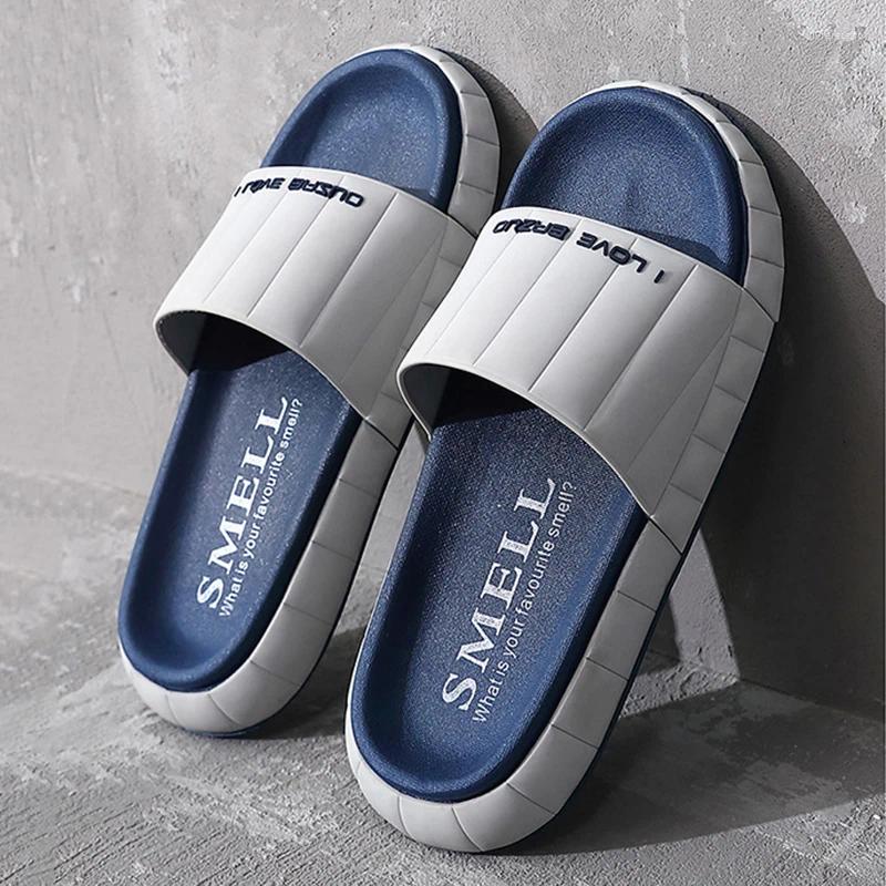 Slippers Men Beach Man Bathroom Women Thick Platform Slides Flip p Outdoor Casual Summer Big Size 49