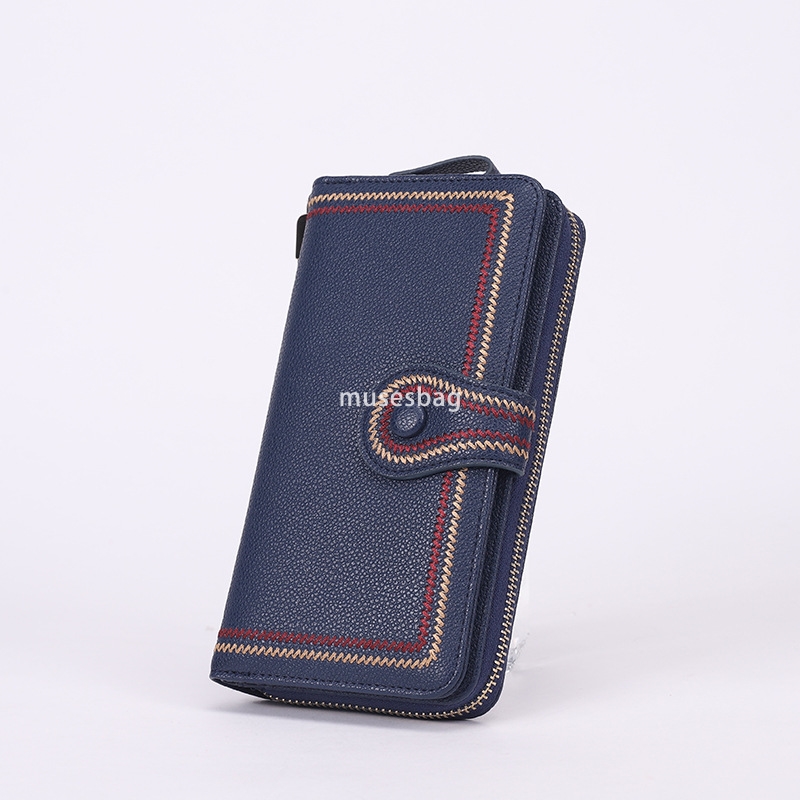 Designer Women's High end New Handbag Soft Face Wallet Zipper Lightweight Multi functional Phone Bag Casual Handbag Key PU Long Zero Wallet