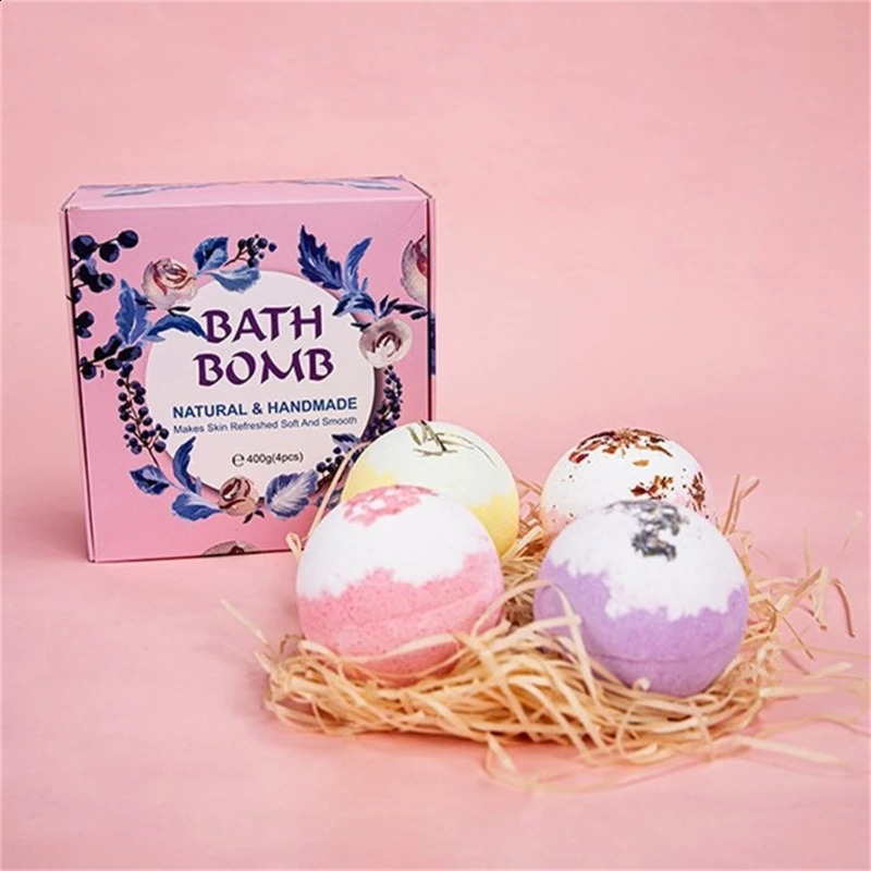 Natural Handmade Bathing Bombs Balls Bathing Salt Bathing Bombs Oil Harmless Healthy Shower Tools For Women Children 240701