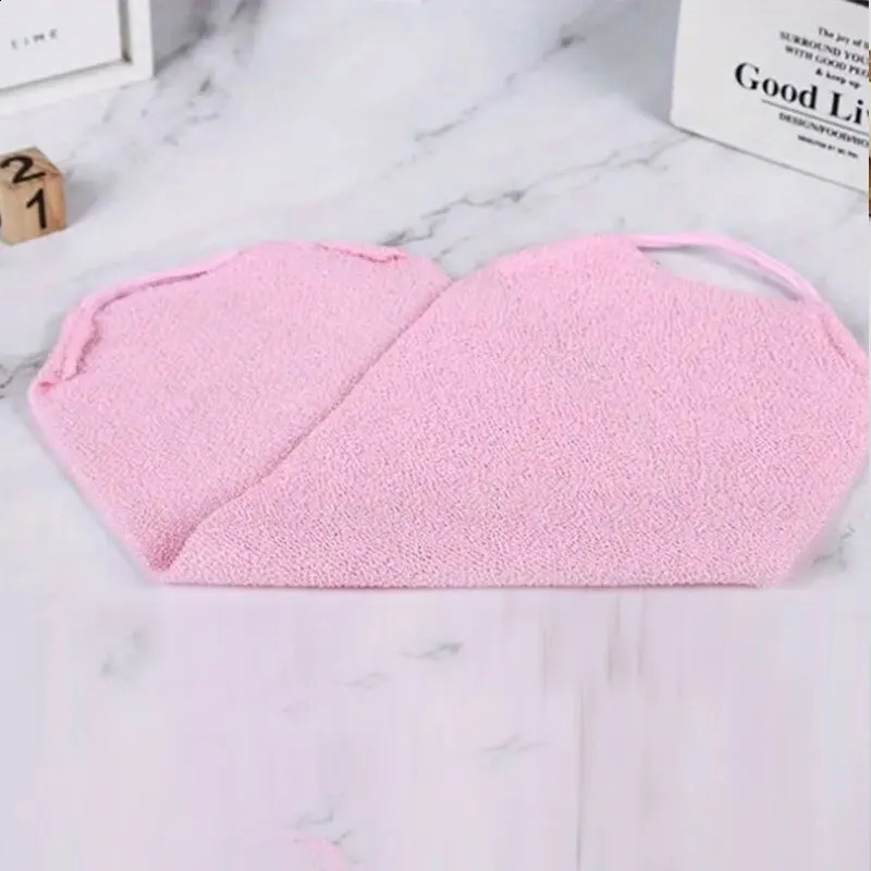 Stretchable Exfoliating Back Scrubber With Handles Neck Back Scrubber Bath Wash Towel Shower Washcloth Scrubber Strap 240701