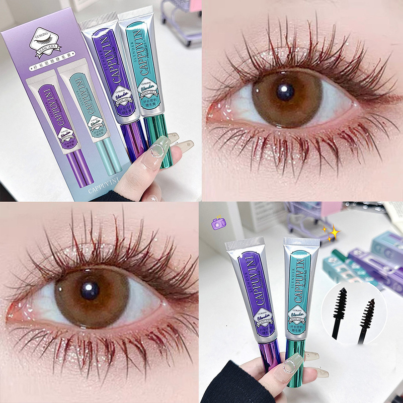 Cappuvini Mascara Natural Thick Curling Long-Lasting Quick-Drying And Anti-Scratch Eyelashe BLack And Brown Mascara Tube o240701