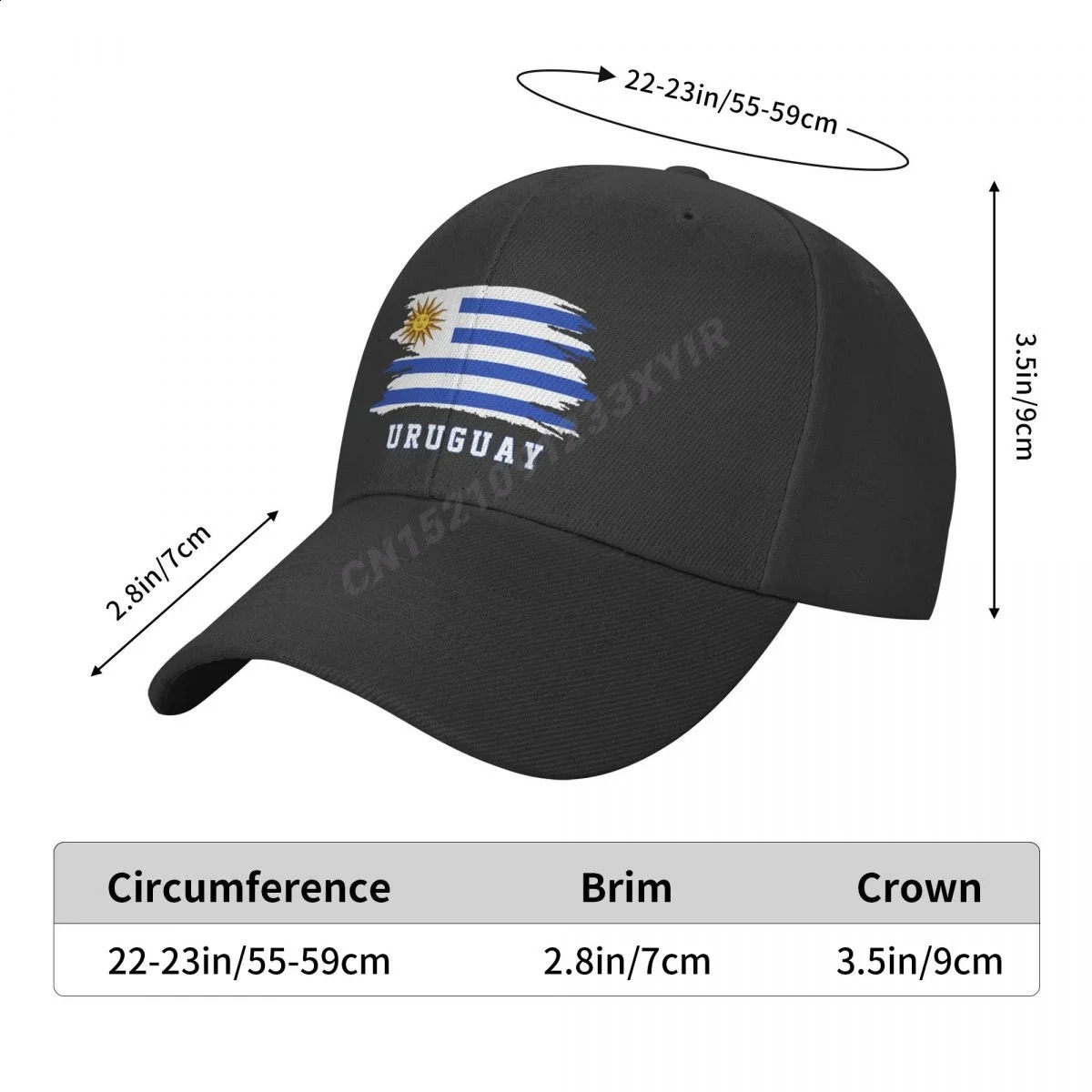 Baseball Cap Uruguay Flag Cool Uruguayans Fans Wild Sun Shade Peaked Adjustable Outdoor Caps for Men Women 240626