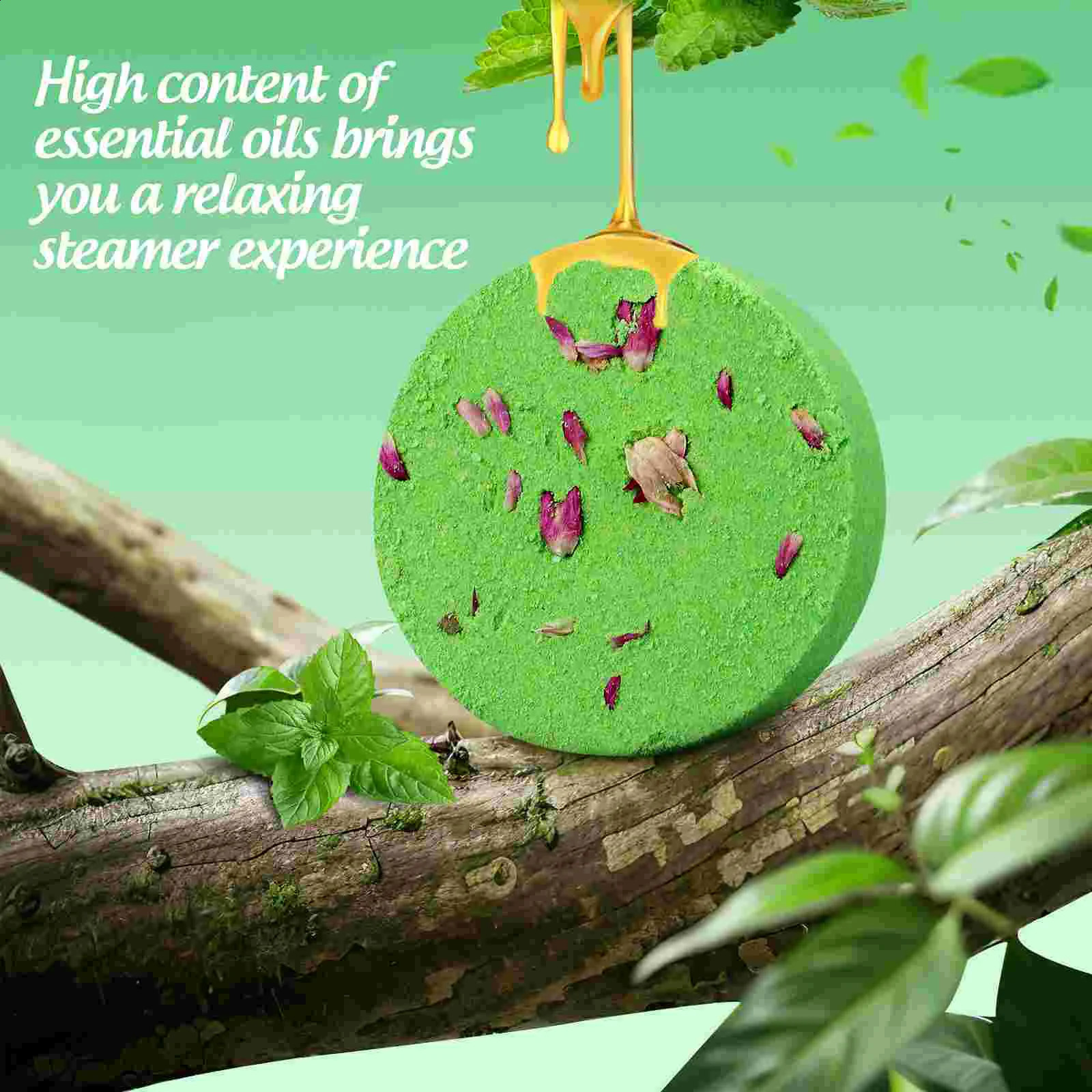 8 Fragrant shower tablets Vanilla Body Wash Women's tablet Tools Natural bath salts Sea Salt Children's Baby Home 240701