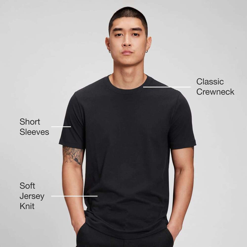 Deisgner Mens Womens T shirts Tees tshirt Everyday Soft Crewneck T-Shirt Tee clothes shirt tops Solid color Free shipping