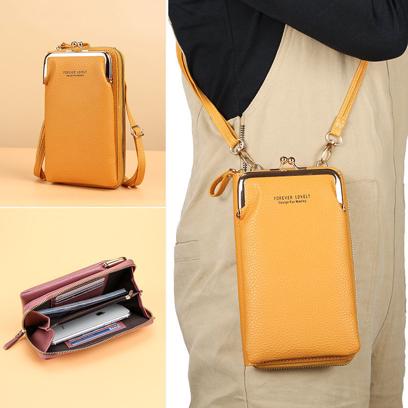Women's Handbag Cell Phone Purse Shoulder Bag Female Luxury Ladies Wallet Clutch PU Leather Crossbody Bags for Women