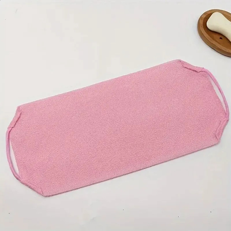 Stretchable Exfoliating Back Scrubber With Handles Neck Back Scrubber Bath Wash Towel Shower Washcloth Scrubber Strap 240701