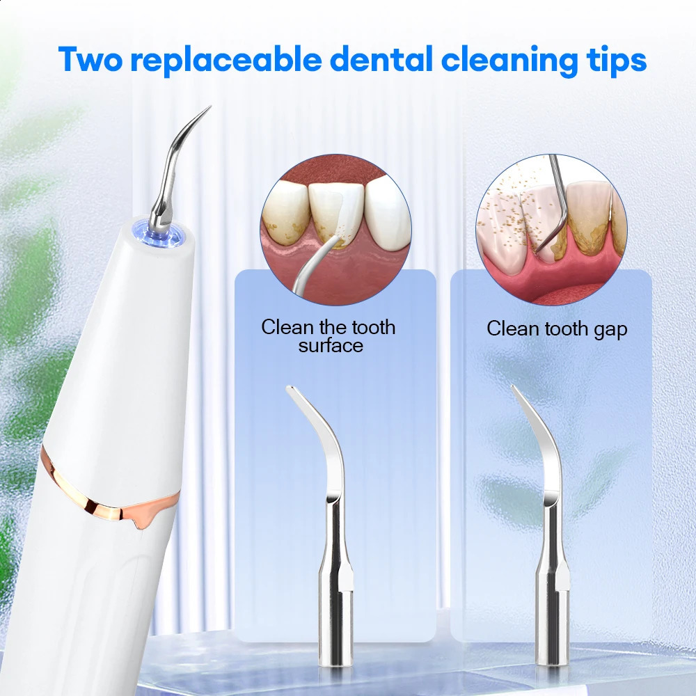 Ultrasonic Dental Calculus r Teeth Plaque Tartar Eliminator Stains Cleaner Electric Dental Tooth Stone r 240701