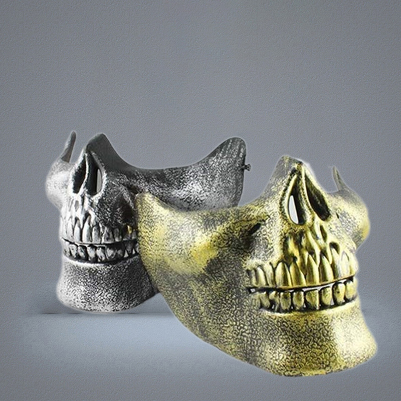 Mask Carnival Gift Scary Skull Skeleton Paintball Lower Half Face face mask warriors Protective Mask For Halloween Party Masks4922800