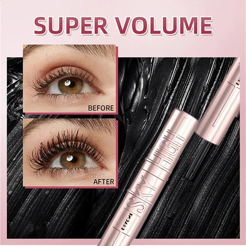 Eyelashes Lengthening Mascara Waterproof Thick Thin Long Lasting Curling Silky Lash Eyelashes Extension Mascara Cream Eye Makeup 240701
