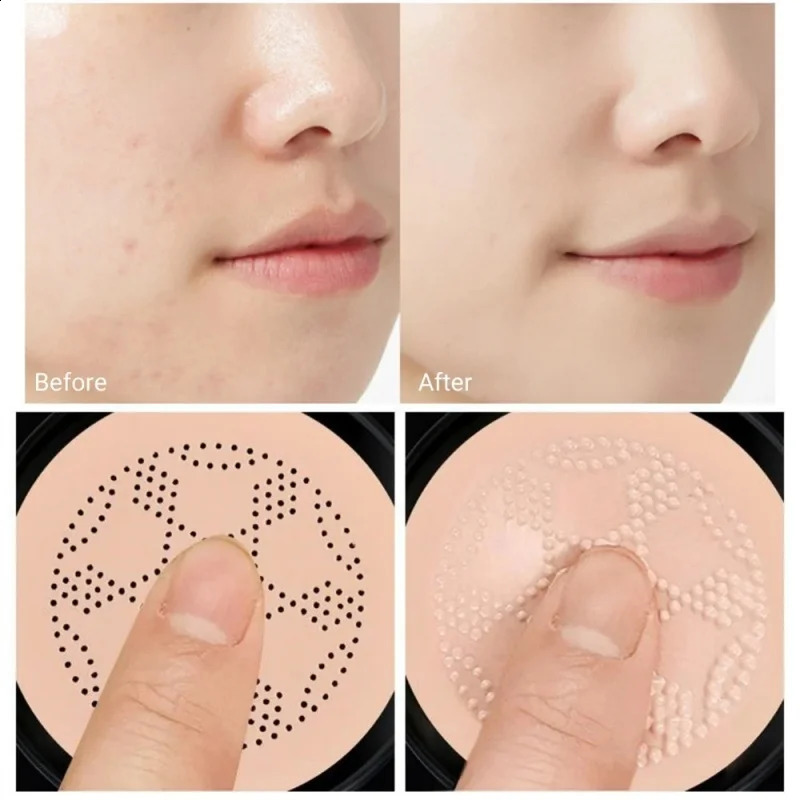 BB Cream Mushroom Head Air Cushion With Powder Puff Concealer CC Cream Moisturizing Brightening Foundation Base Makeup Cosmetics 240701