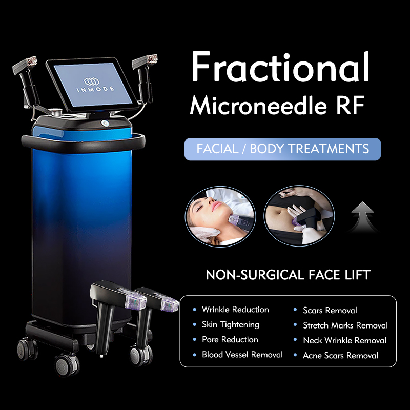 Fractional RF Acne Scar Removal Microneedling Skin Tighten Wrinkle Remover Equipment Shrink Pores Skin Care Machine