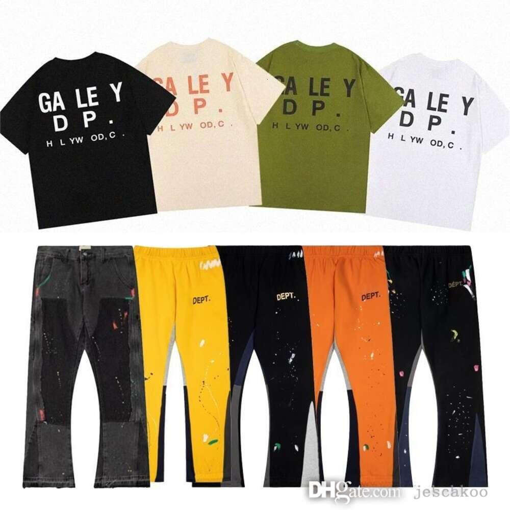 Mens Womens Designer T Shirt Brand Luxury Sweatpants High Quality Tees Trousers Tie Dye Letter Print Short Sleeve T-Shirts Hip Hop Joggers Pants Men Sweatpant