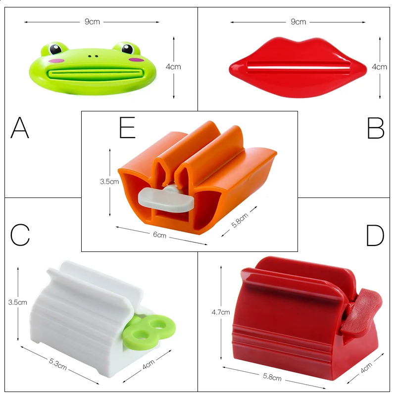 Toothpaste Squeezer Tooth Paste Holder Oral Care Bathroom Tools Tube Cosmetics Press Cleanser Rolling Squeezing Dispenser 240701