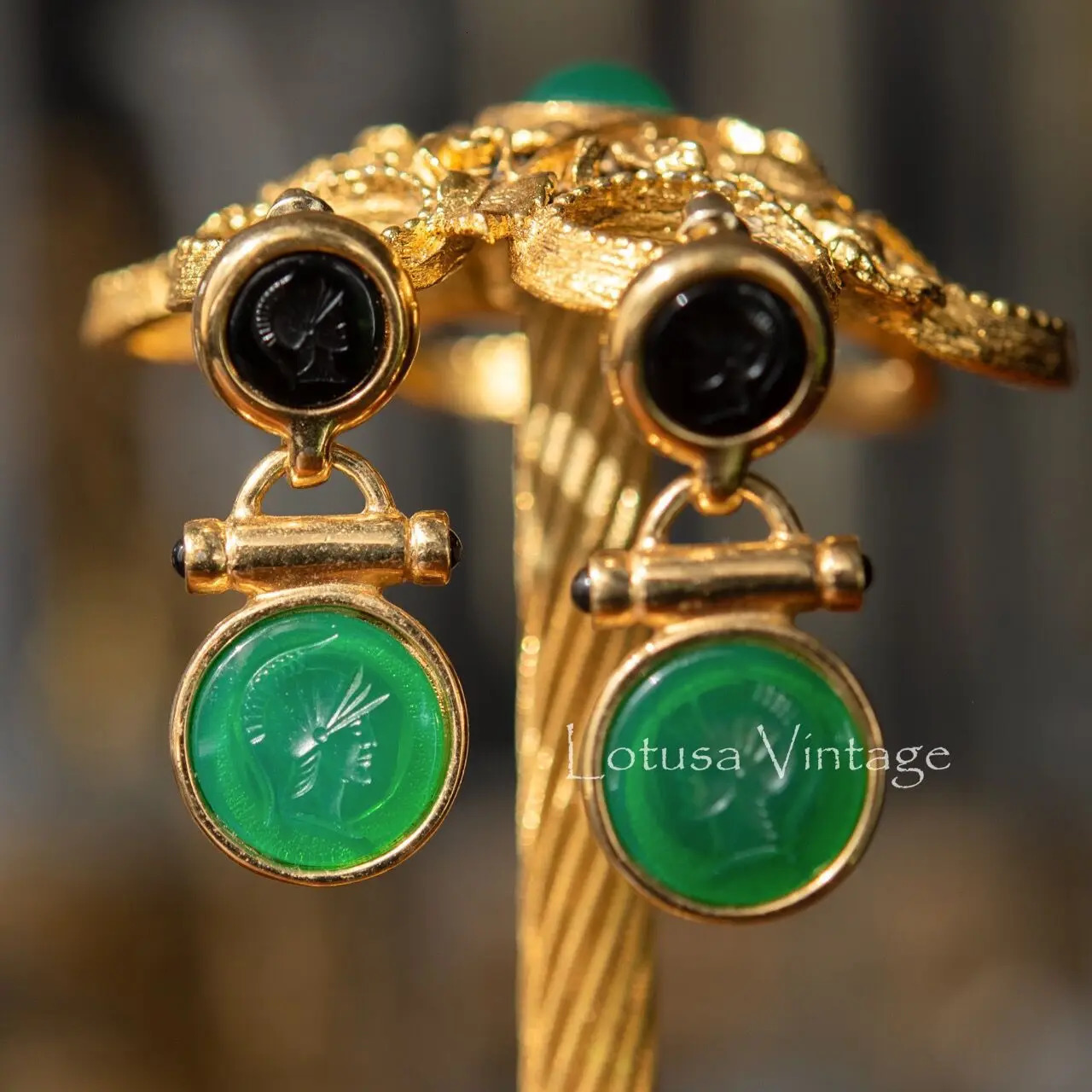 Vintage Antique Jewelry Glazed Cameo Enamel Gorgeous High-end Bracelets Plating Old Craftsmanship Production Wholesale 240625