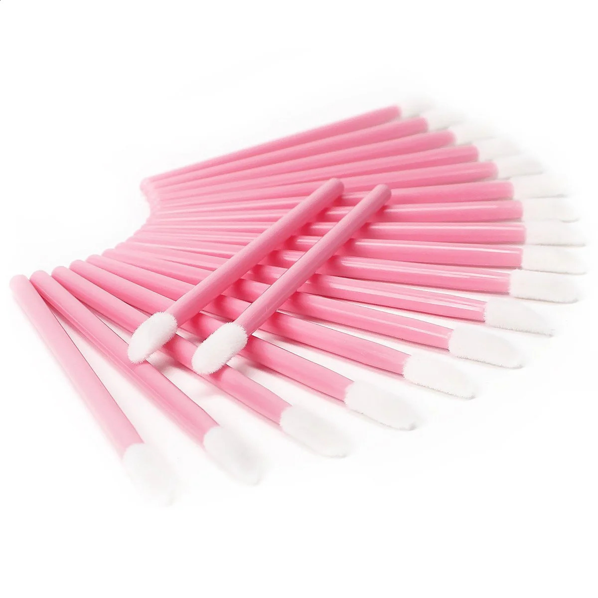 100pcs Disposable Makeup Lip Brush Lipstick Mascara Wands Applicators Eyelash Eyeshadow Lip Gloss Brushes Cosmetic Tools 240701