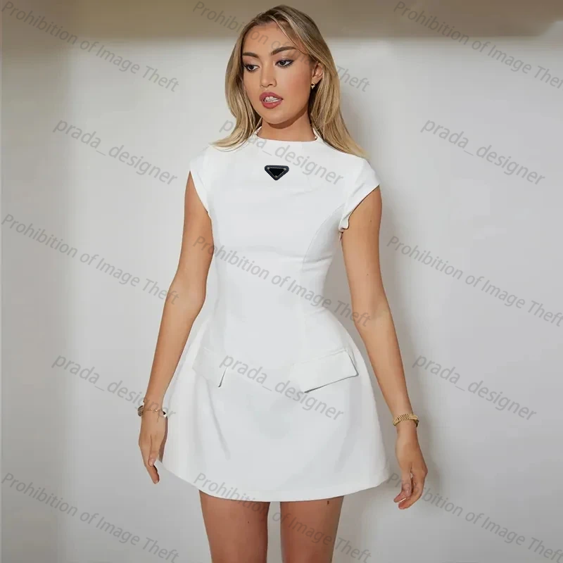 Designer women Basic Casual Dresses 2024 New Hot Selling Cross Ribbon Sexy Mini Tight Skirt