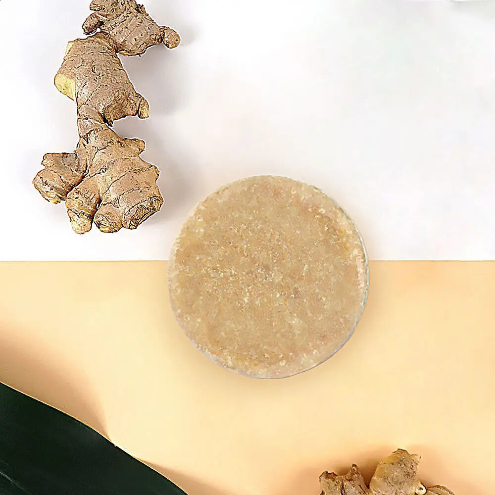 Korean Organic Ginger Shampoo Bar Anti Hair Loss Shmpoo Soap Care Soap Bathing Accessories Hair Care Tool 240701