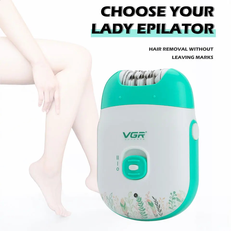 Original VGR Rechargeable Women Epilator Electric Female Epilator For Face Machine Legs 240701