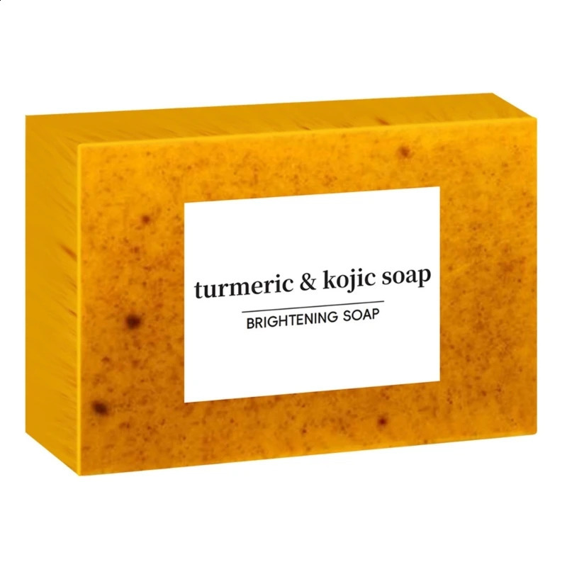 Turmeric Soap Bar for Face Body Tumeric Soap Smooth Skin Cleansing Natural Handmade Soap Skin Formula Soap For Women 240701