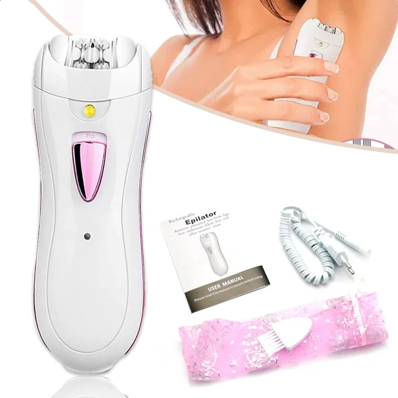 Rechargable Female Epilator Women Shaver Electric Lady Shaving Trimmer Bikini Leg Body Depilador 240701